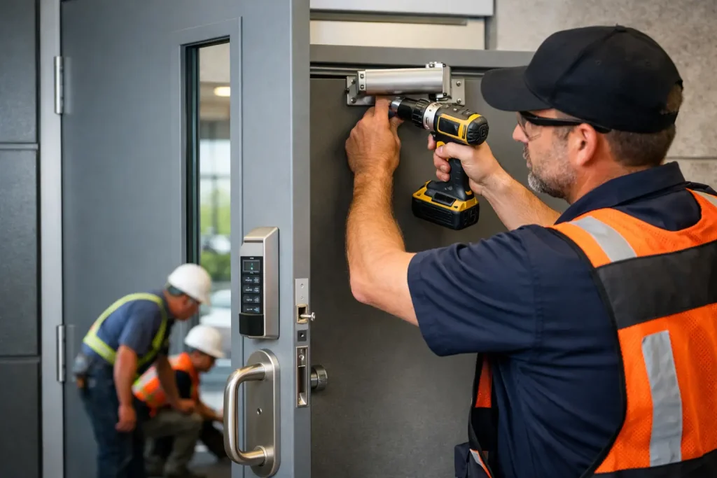 Commercial Security Door Installation
