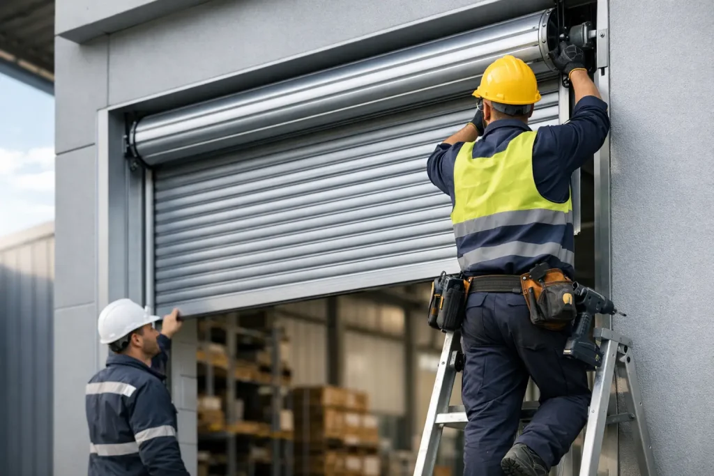 Industrial Roller Shutter Door Installation
