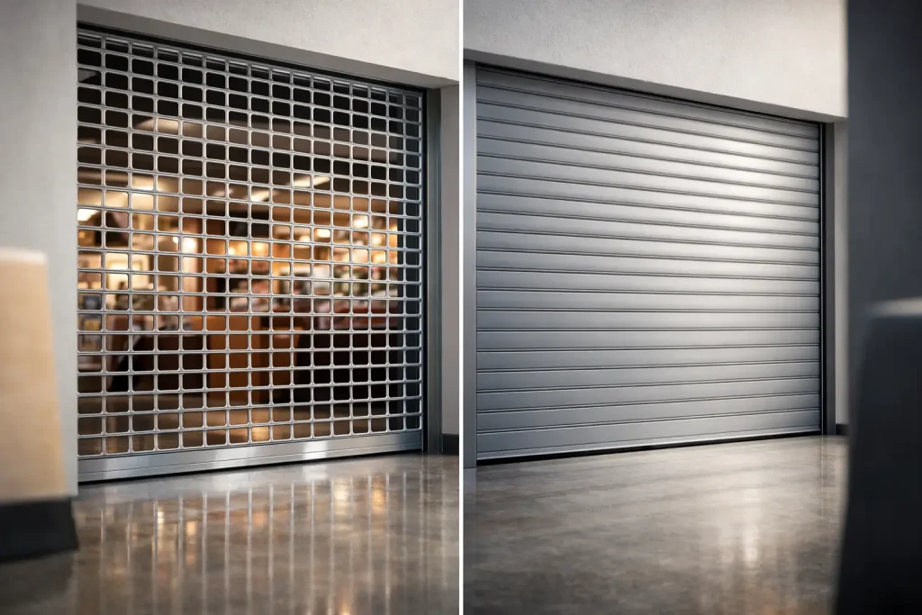 Roller Grille vs Solid Shutter: Which Fits?